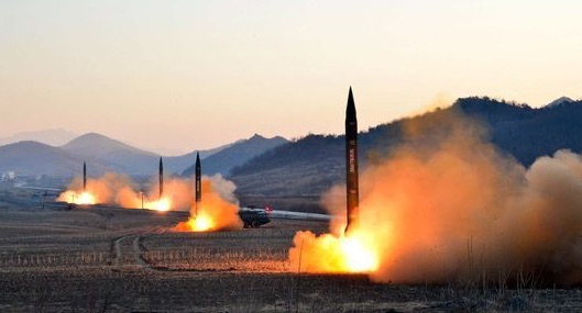 North Korea launches 4 intermediate range missiles toward Japan