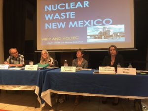 Participating in a panel on nucelar waste in New Mexico Wednesday in Santa Fe