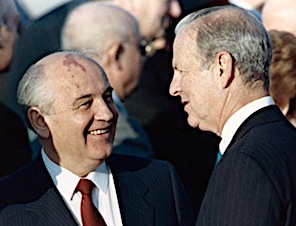 Baker and Gorbachev, 1990