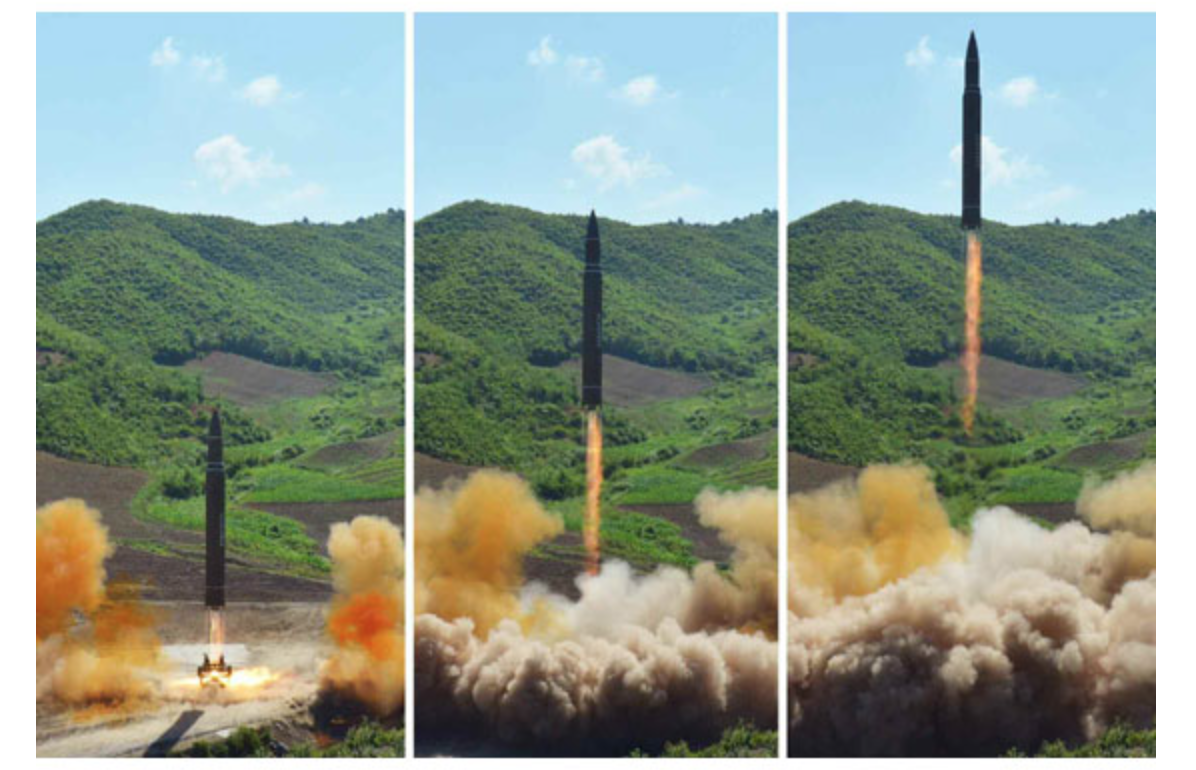 North Korea Missile Test Curtsey of Rodong Simun