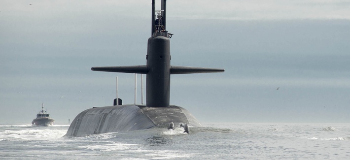U.S. NAVY / MASS COMMUNICATION SPECIALIST 1ST CLASS JAMES KIMBER | The Ohio-class ballistic missile submarine USS Tennessee (SSBN 734) returns to Naval Submarine Base Kings Bay.