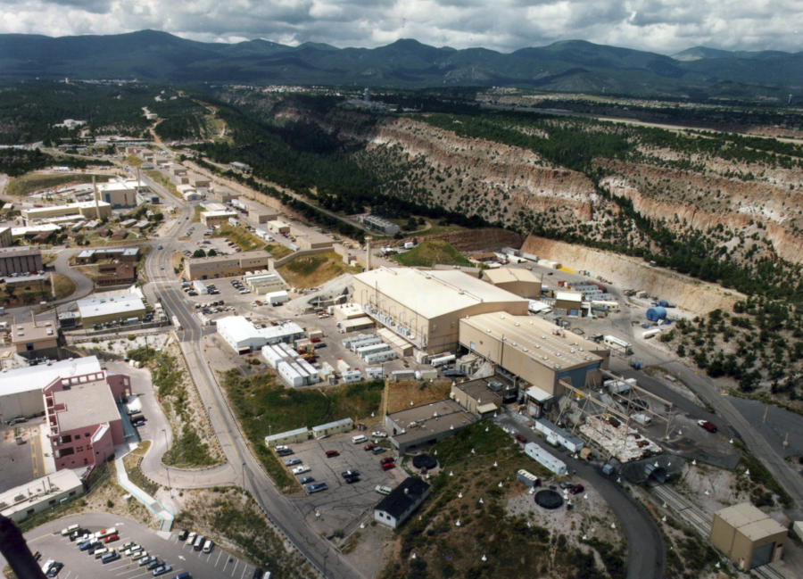 FILE This undated file aerial view shows the Los Alamos National laboratory in Los Alamos, N.M. At Los Alamos National Laboratory, a seven-year, $213 million upgrade to the security system that protects the lab's most sensitive nuclear bomb-making facilities doesn't work. Virtually every major project under the National Nuclear Security Administration's oversight is behind schedule and over budget. (AP Photo/Albuquerque Journal)