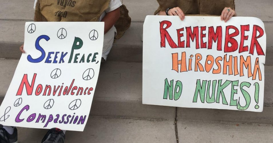 The Ongoing Call for Nuclear Abolition at Los Alamos Remember Hiroshima no nukes