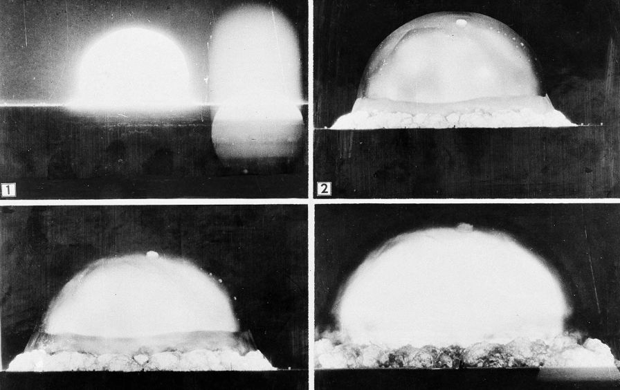 The first atomic bomb test was conducted at Alamogordo, New Mexico, July 16, 1945. (AP / US Army)