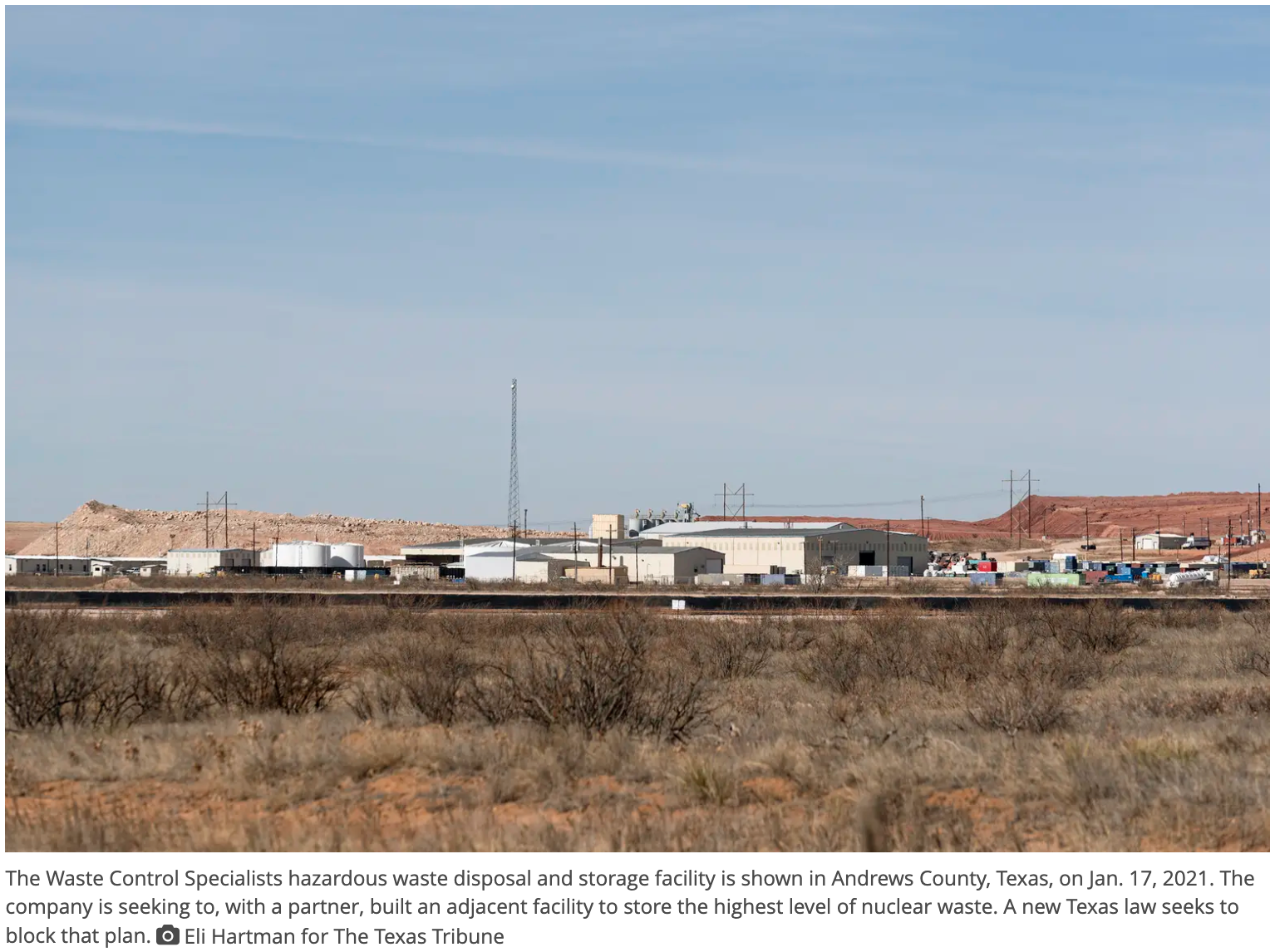 Texas bans storage of highly radioactive waste