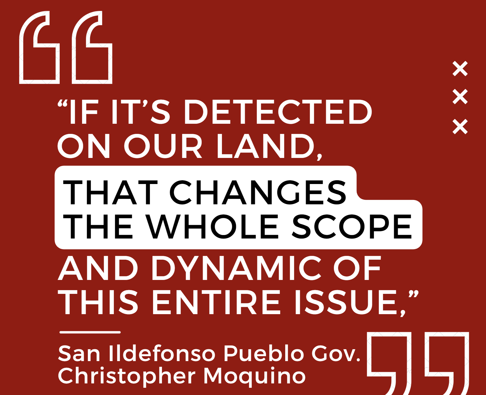 San Ildefonso governor says halt of plume cleanup will lead to spread onto pueblo